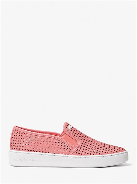 Olivia Perforated Leather Slip.